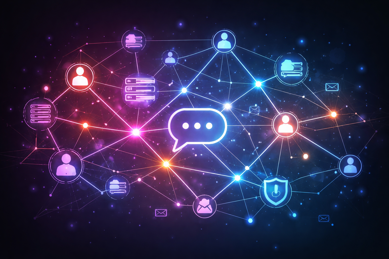 A network of stateful nodes